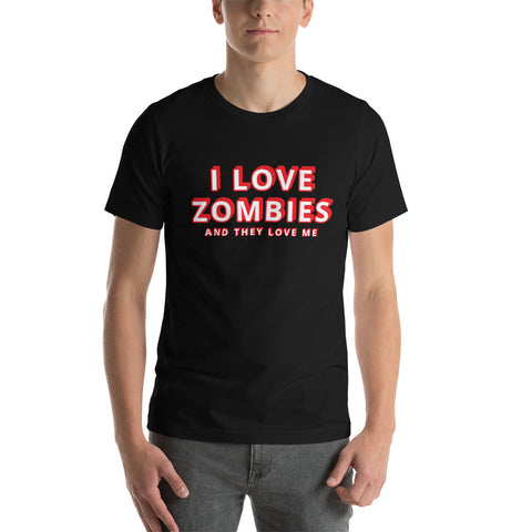 I Love Zombies / They Love Me T-Shirt